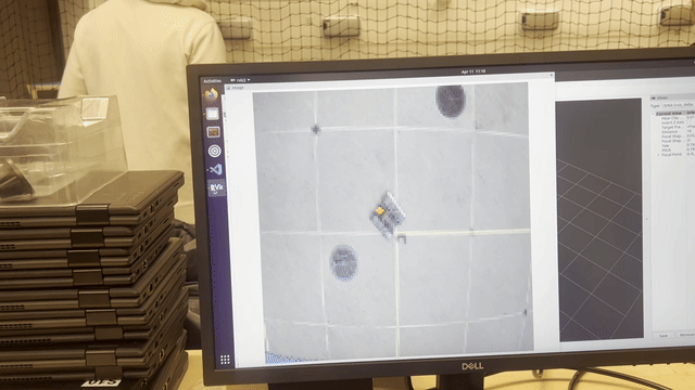 Onboard tracking view and HSV mask