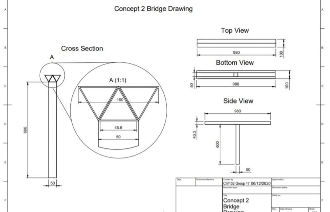 Matboard Bridge Structural Design